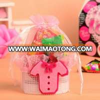 Baby dress stick on the wedding basket candy wrapping gift bags chocolate bag